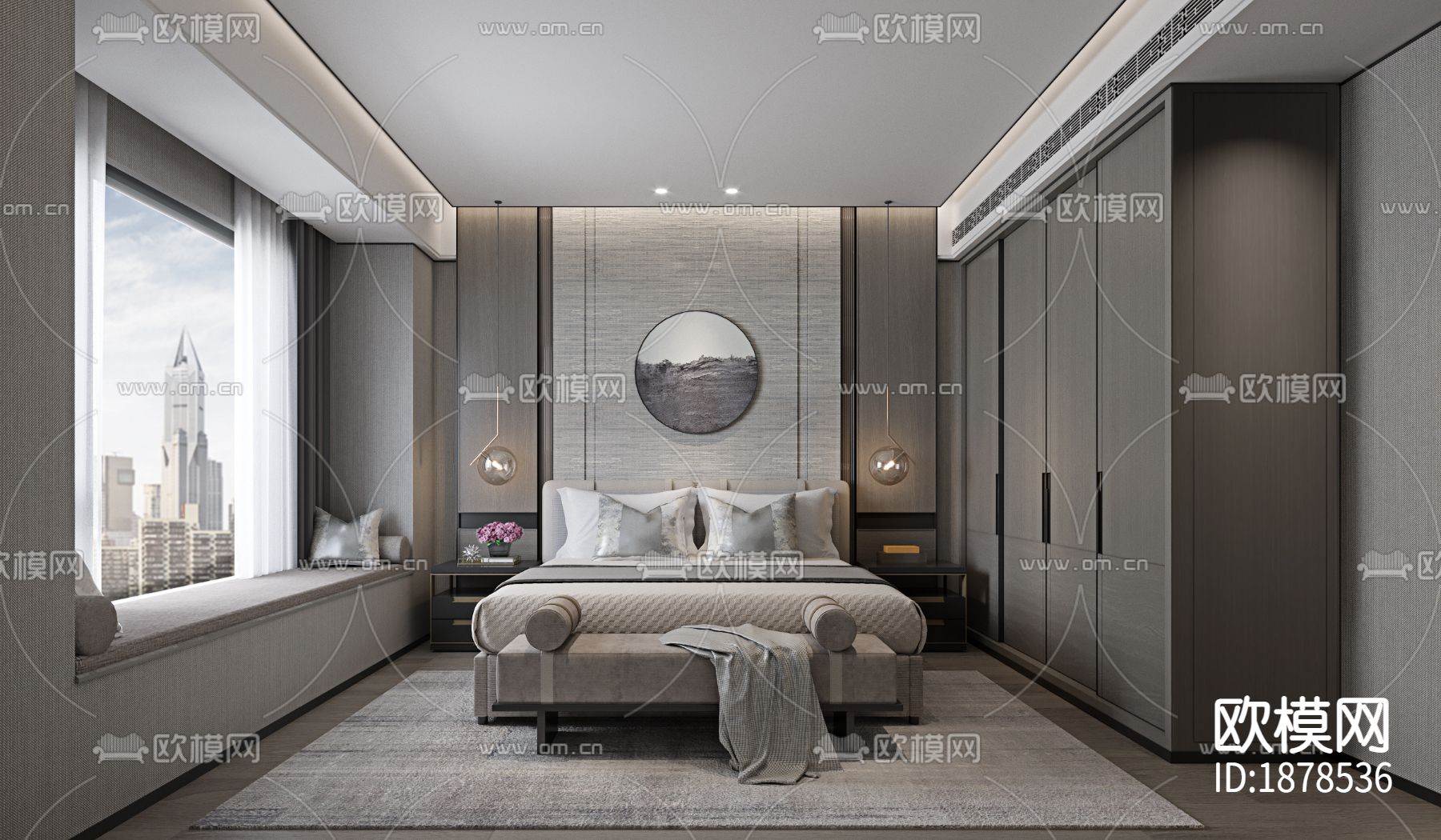 家居住宅cad施工图下载（渲染图10）