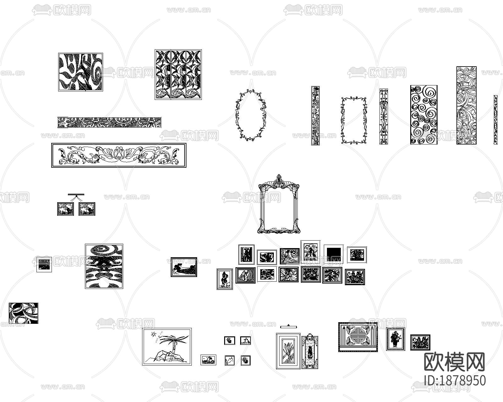 饰品cad图库下载（渲染图4）