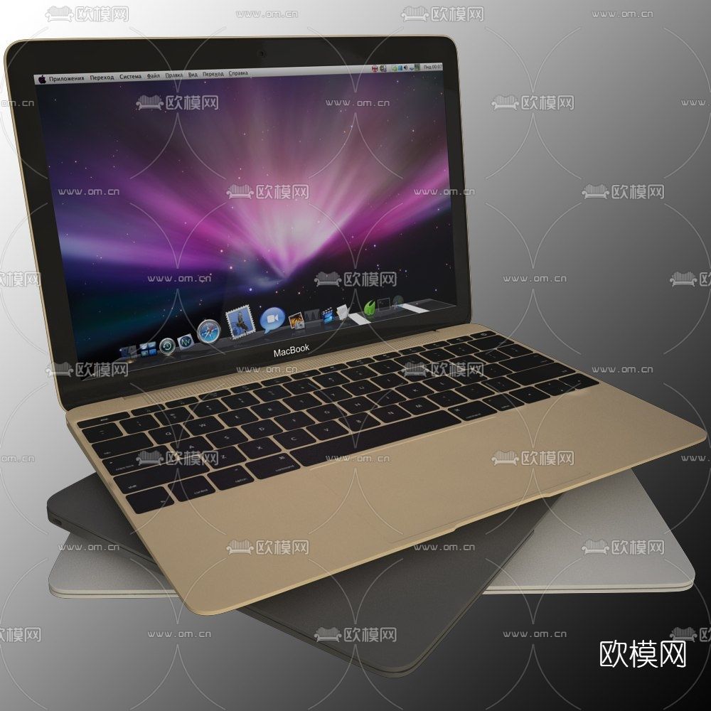 现代笔记本电脑免费3d模型下载
