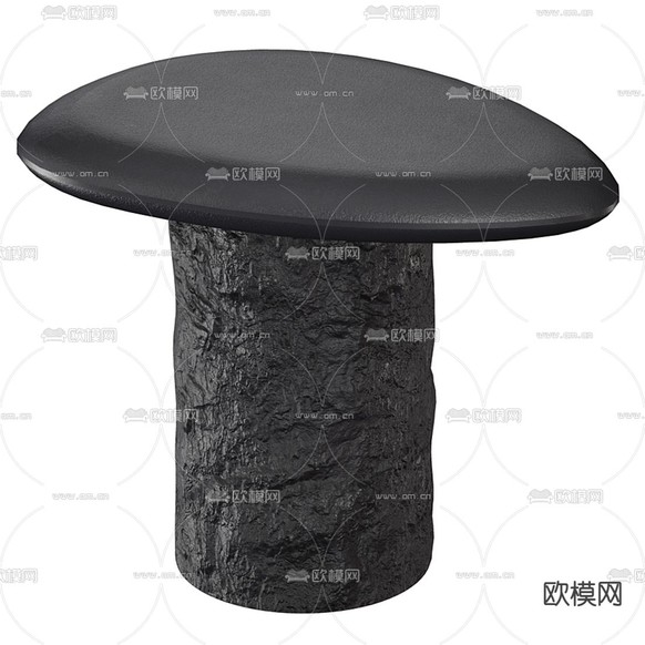 侘寂边几角几3d模型下载(渲染图4)