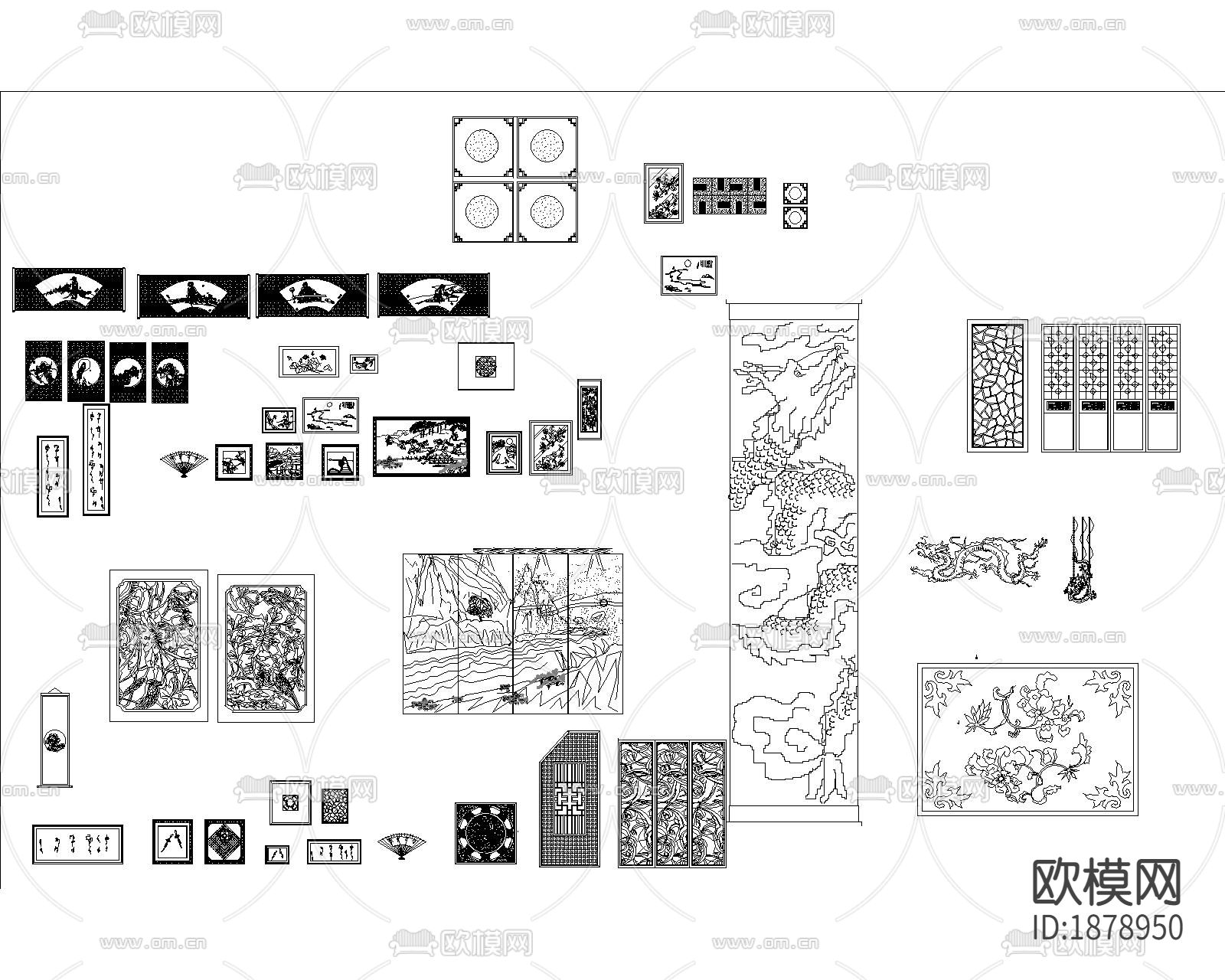 饰品cad图库下载（渲染图2）