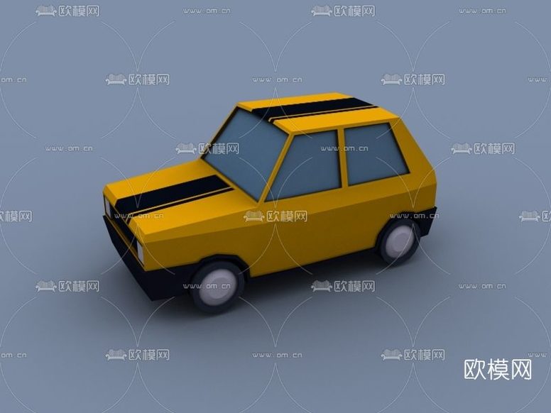 现代玩具车免费3d模型下载