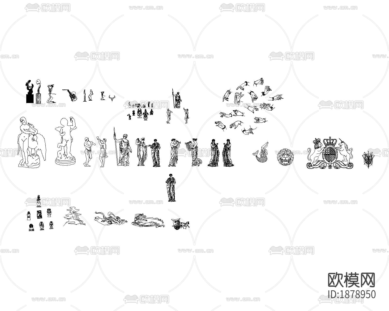 饰品cad图库下载（渲染图7）