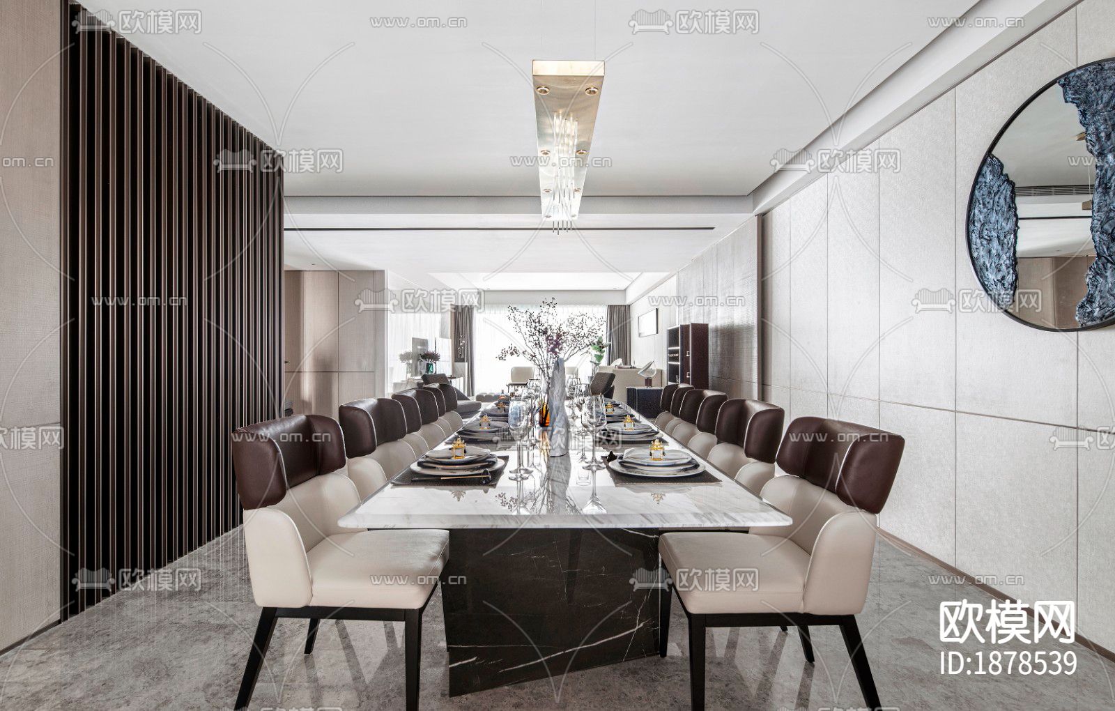 家居住宅cad施工图下载（渲染图7）