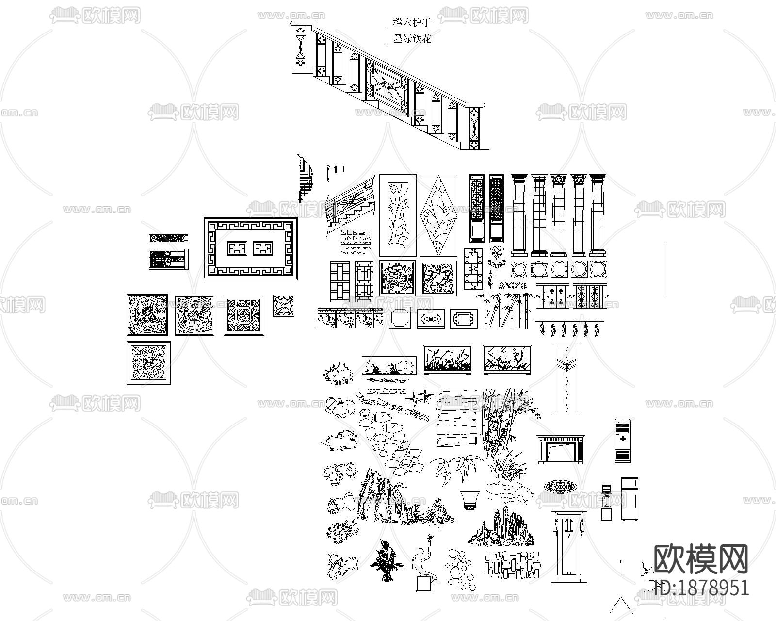 总平cad图库下载（渲染图9）