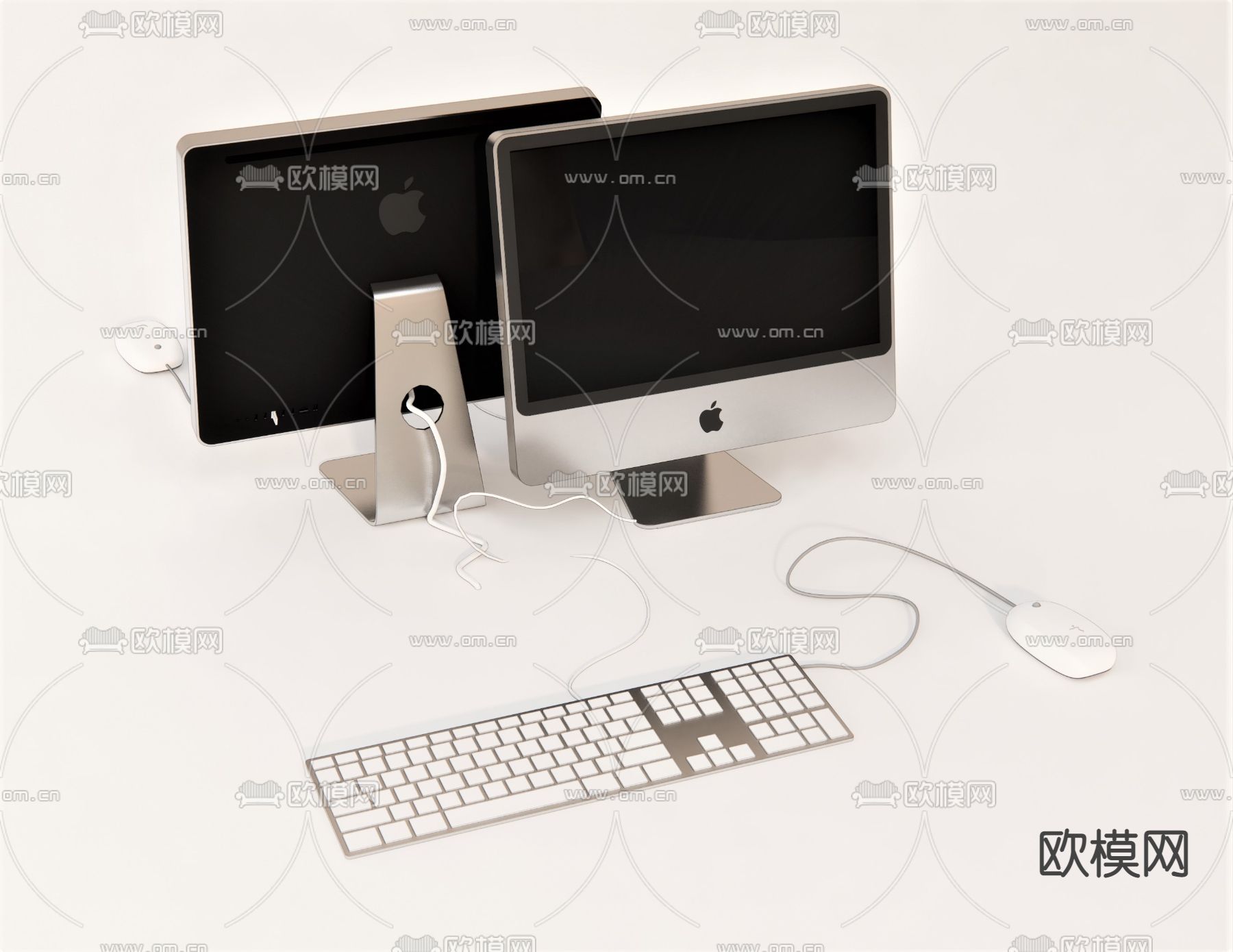 现代电脑su模型下载（渲染图1）
