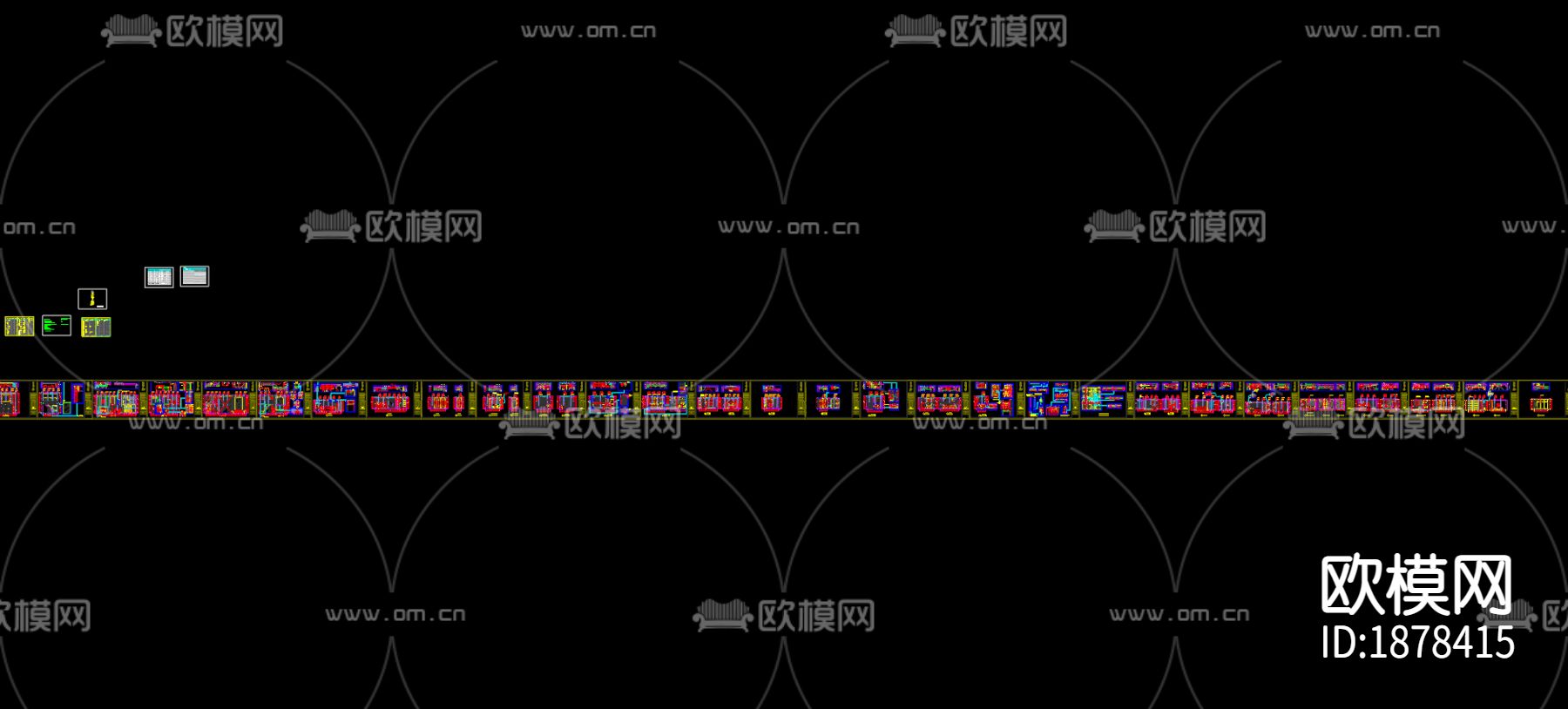 245㎡杭州现代简约住宅CAD施工图下载（渲染图7）