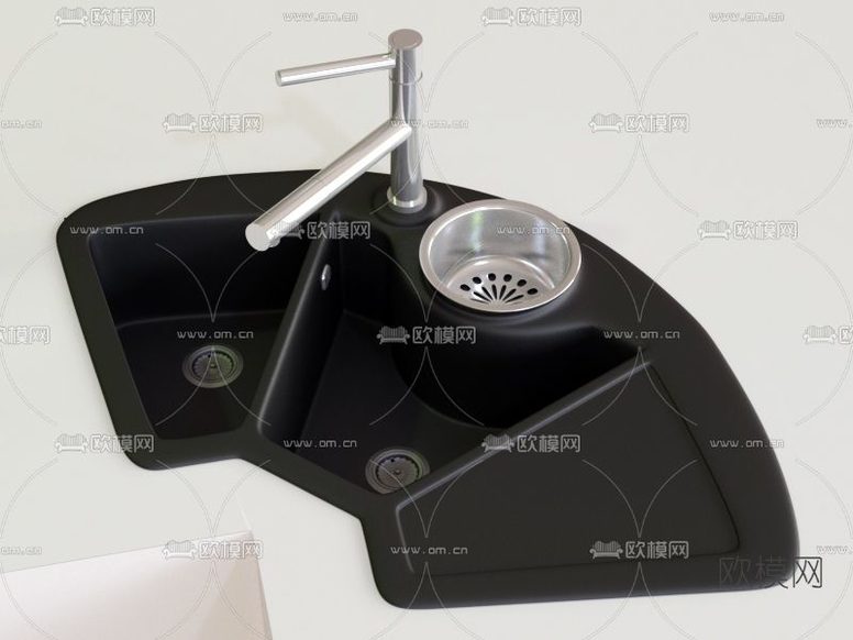 现代洗手台免费3d模型下载
