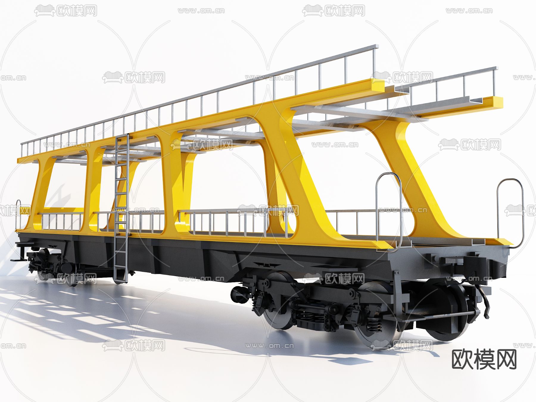 现代挂车3d模型
