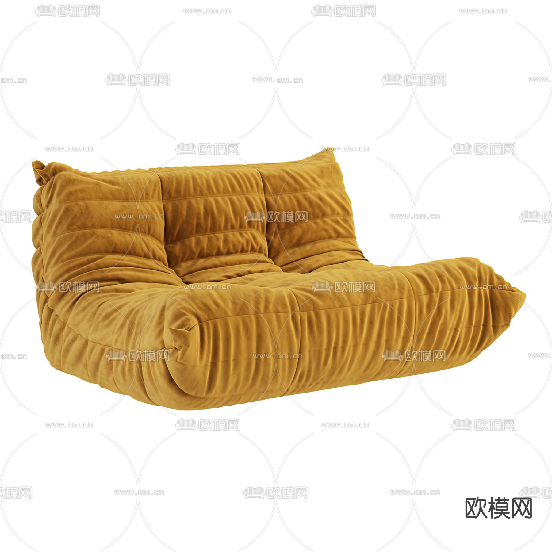 现代布艺懒人沙发3d模型下载