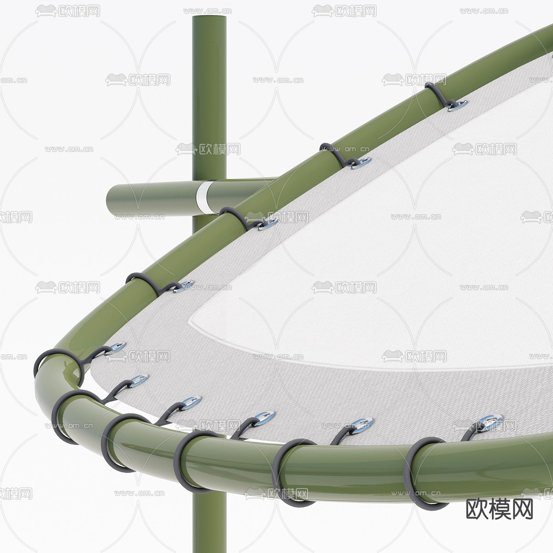 现代户外公共座椅3d模型下载（渲染图3）