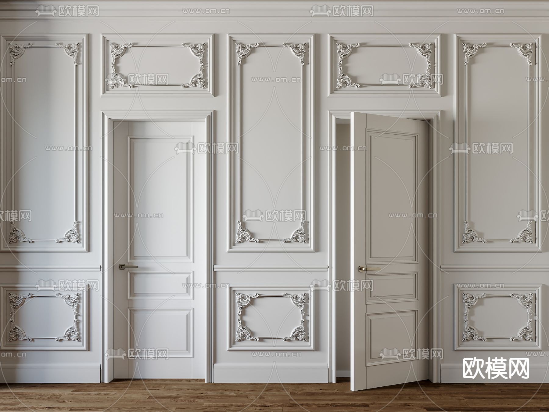 欧式风格室内房门效果图 – 设计本装修效果图