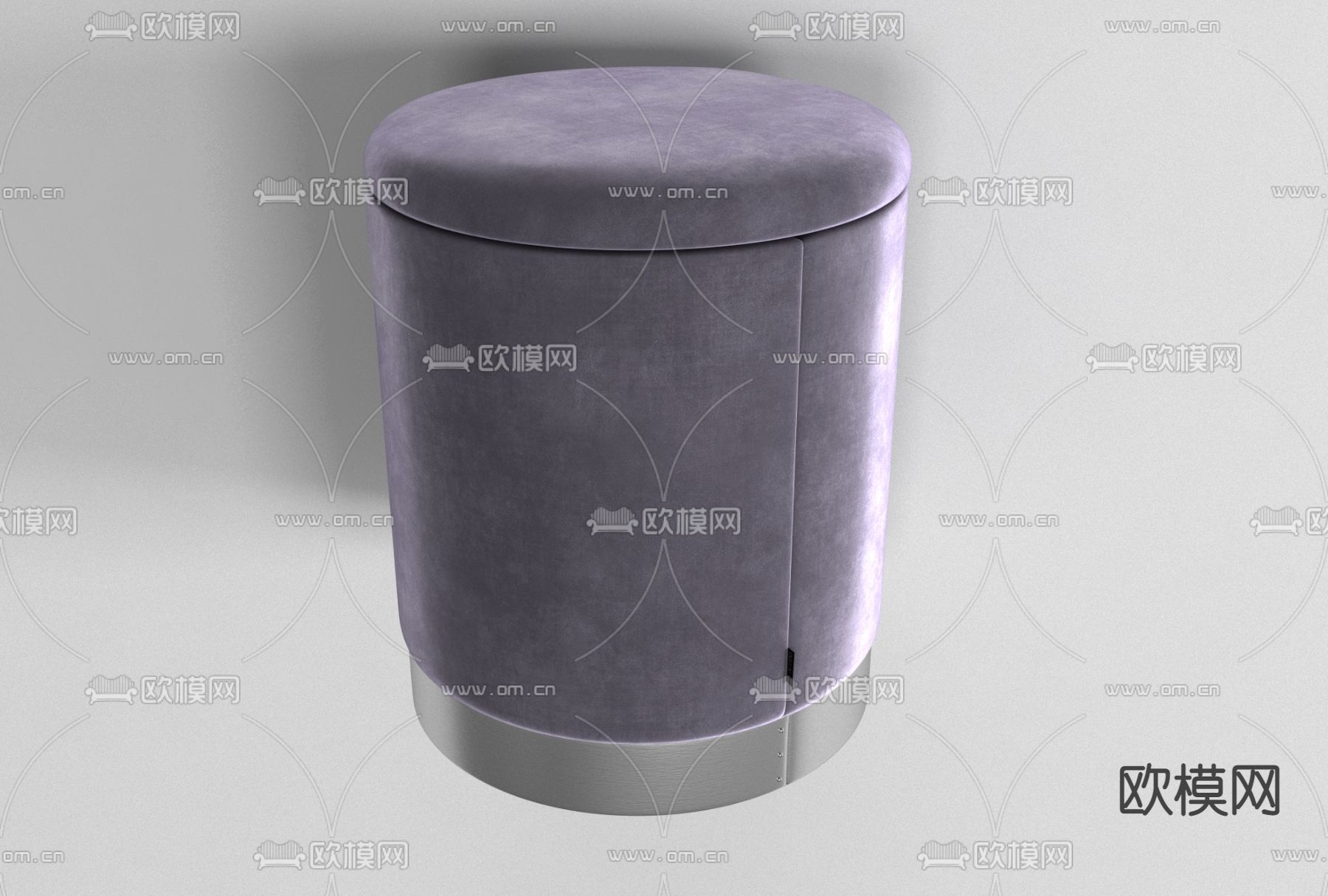 现代布艺凳子免费3d模型下载