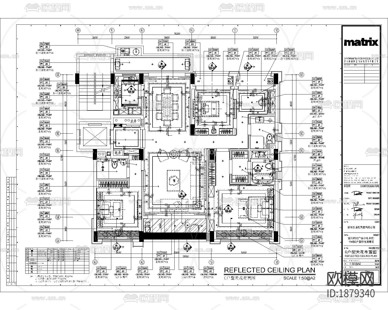 家装住宅cad施工图下载（渲染图7）