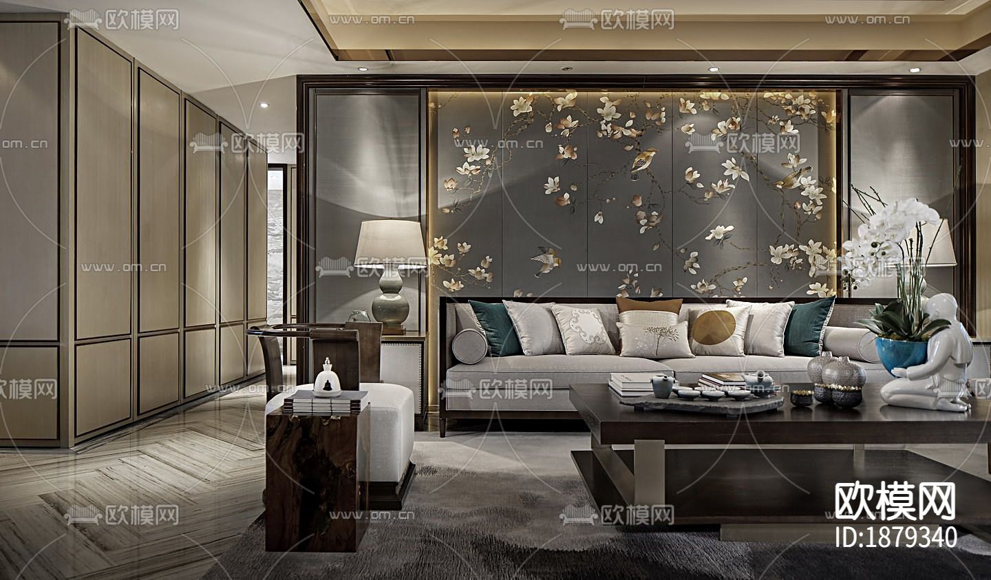 家装住宅cad施工图下载（渲染图6）