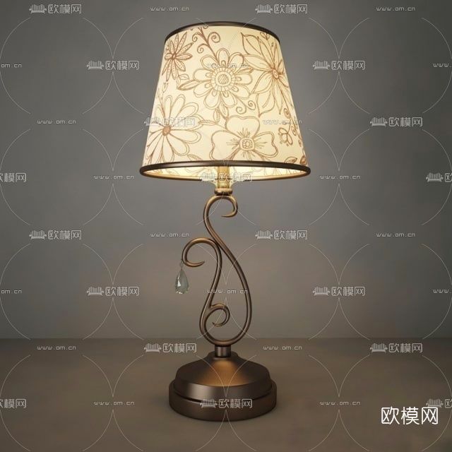 简欧吊灯免费3d模型下载