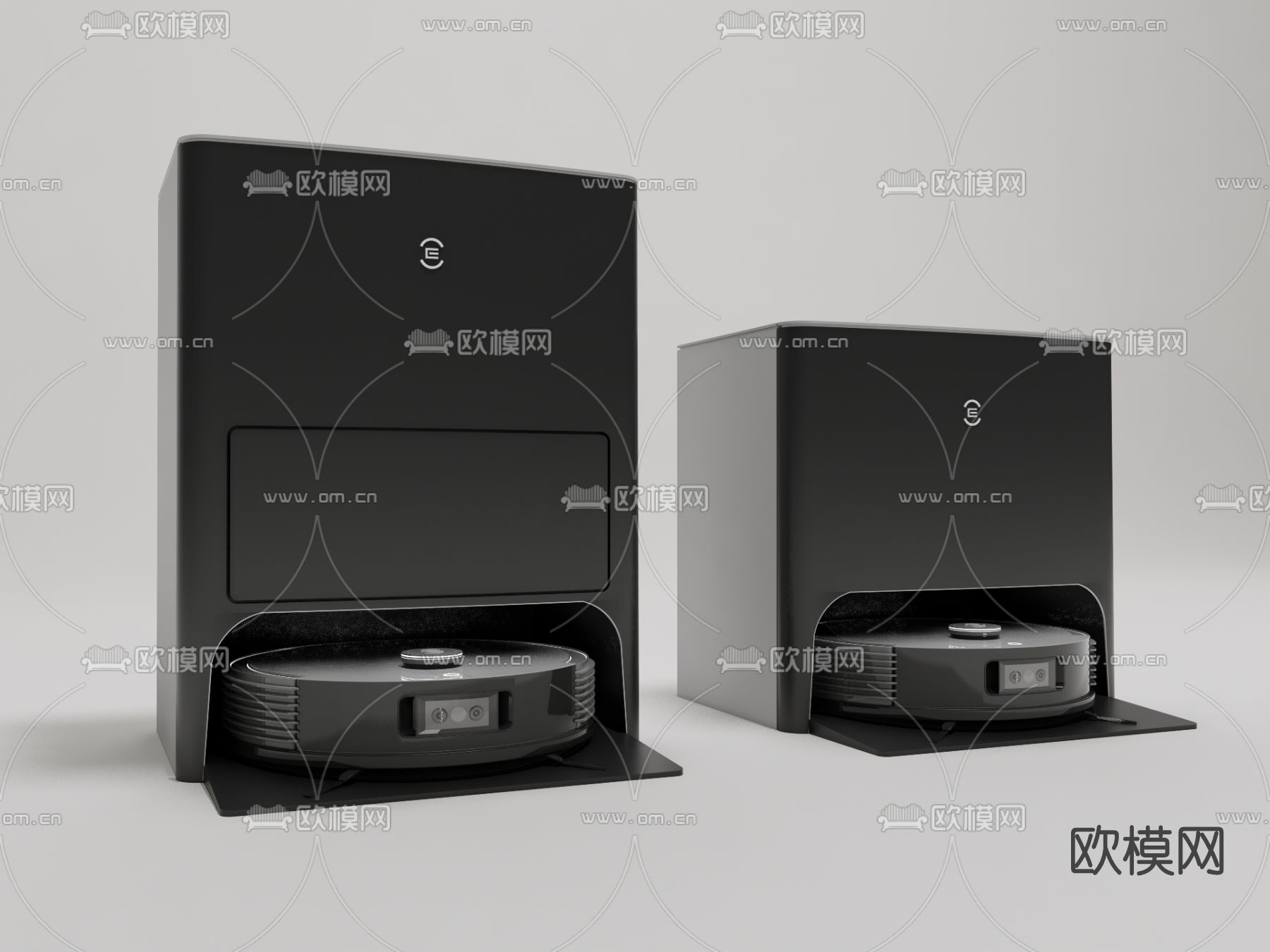 现代扫地机器人su模型下载（渲染图1）