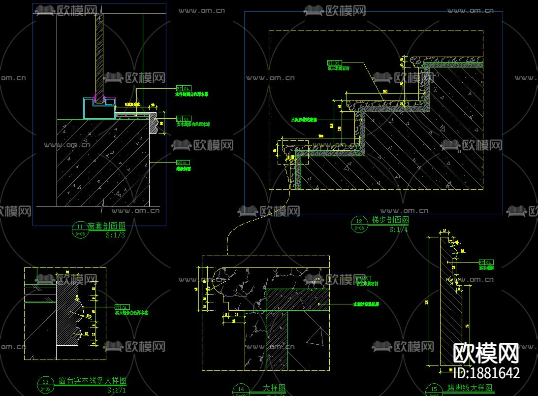 别墅cad平面布置图下载（渲染图5）