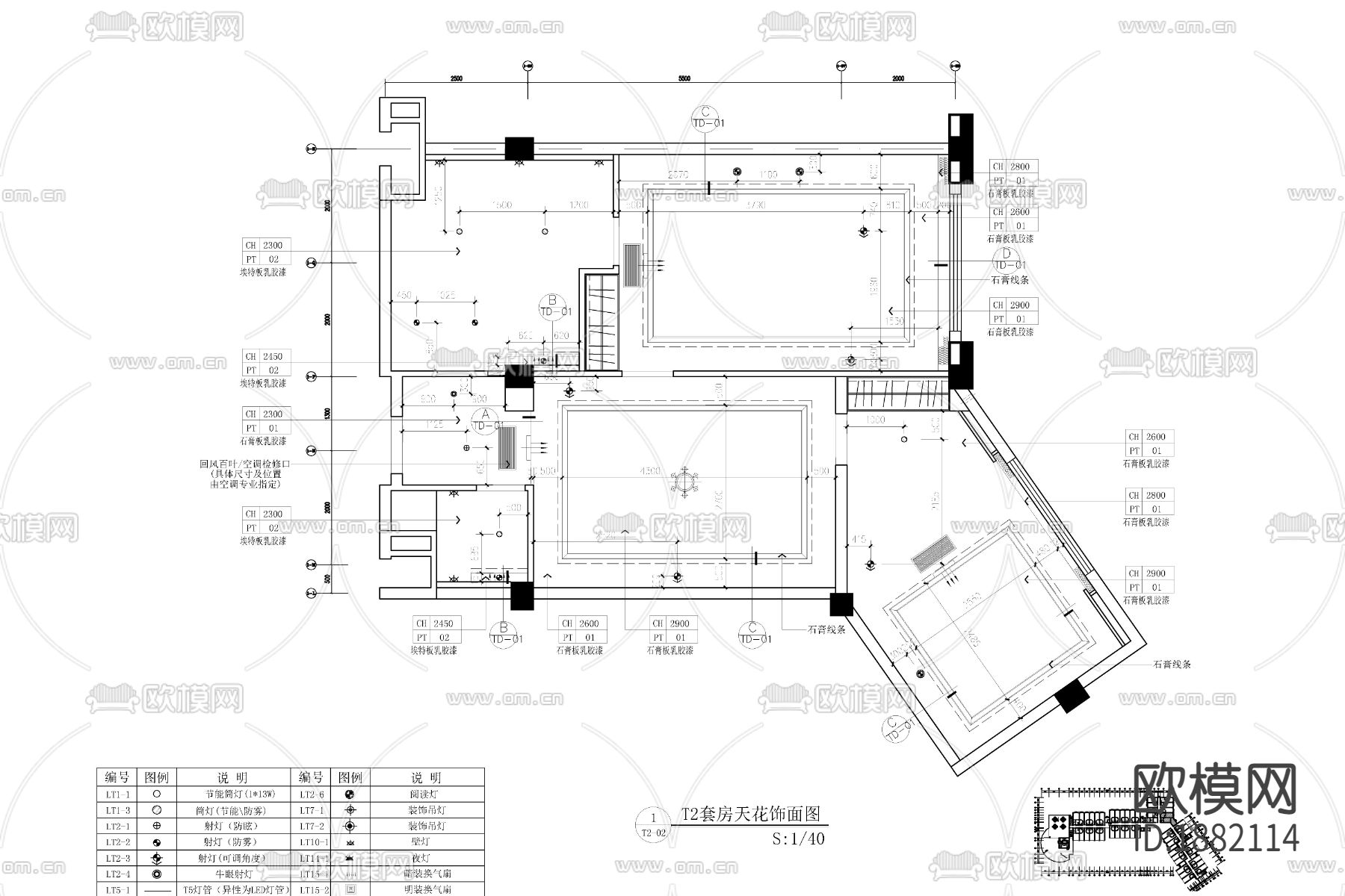 酒店cad施工图下载（渲染图4）