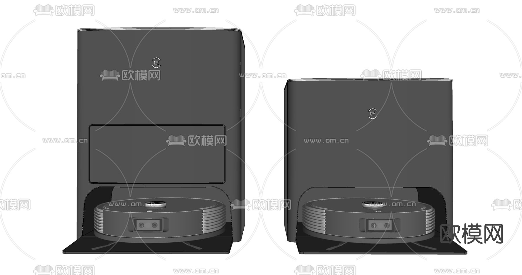 现代扫地机器人su模型下载（渲染图3）