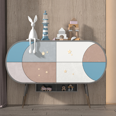  现代儿童装饰柜su模型 