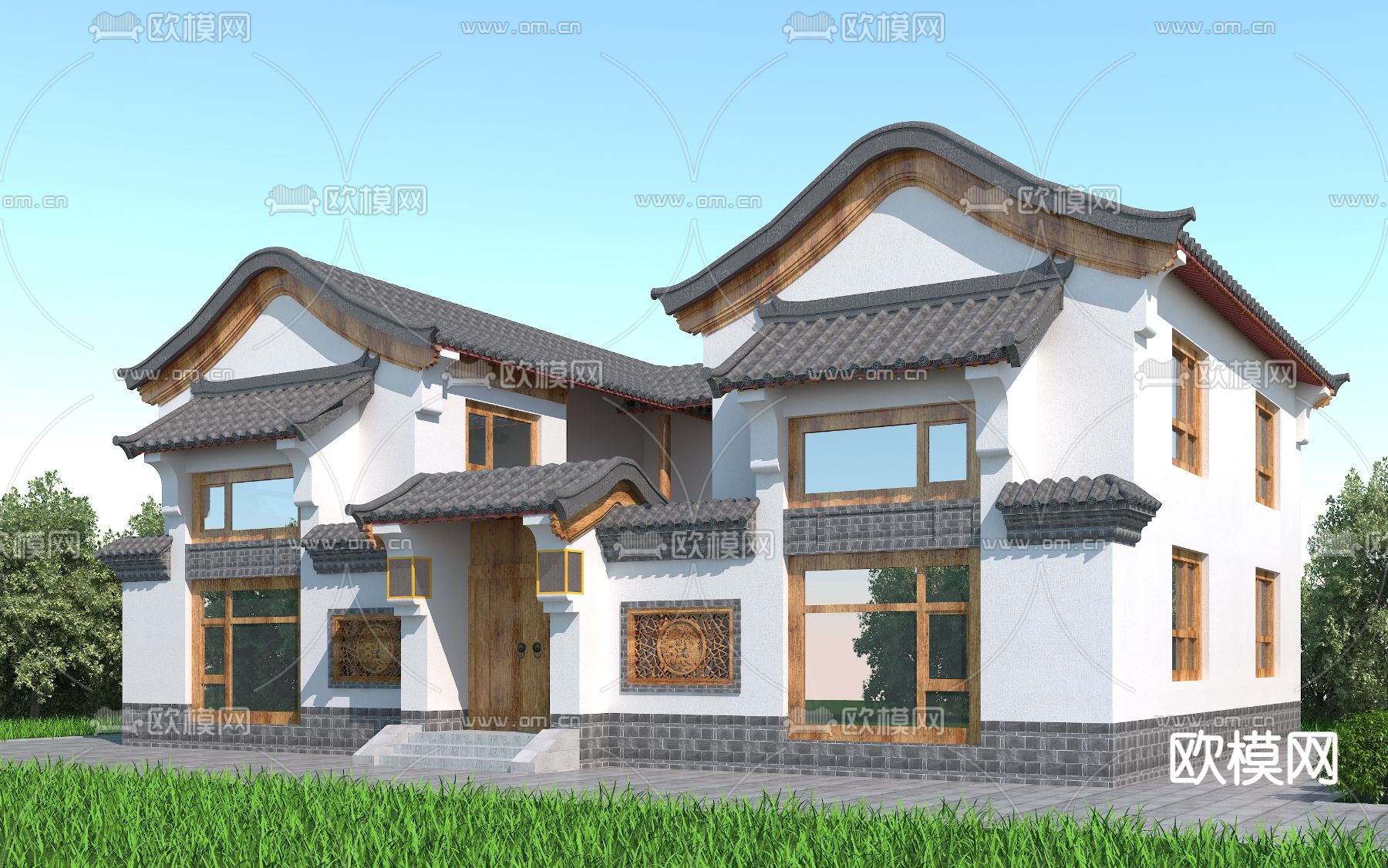 中式古建筑3d模型