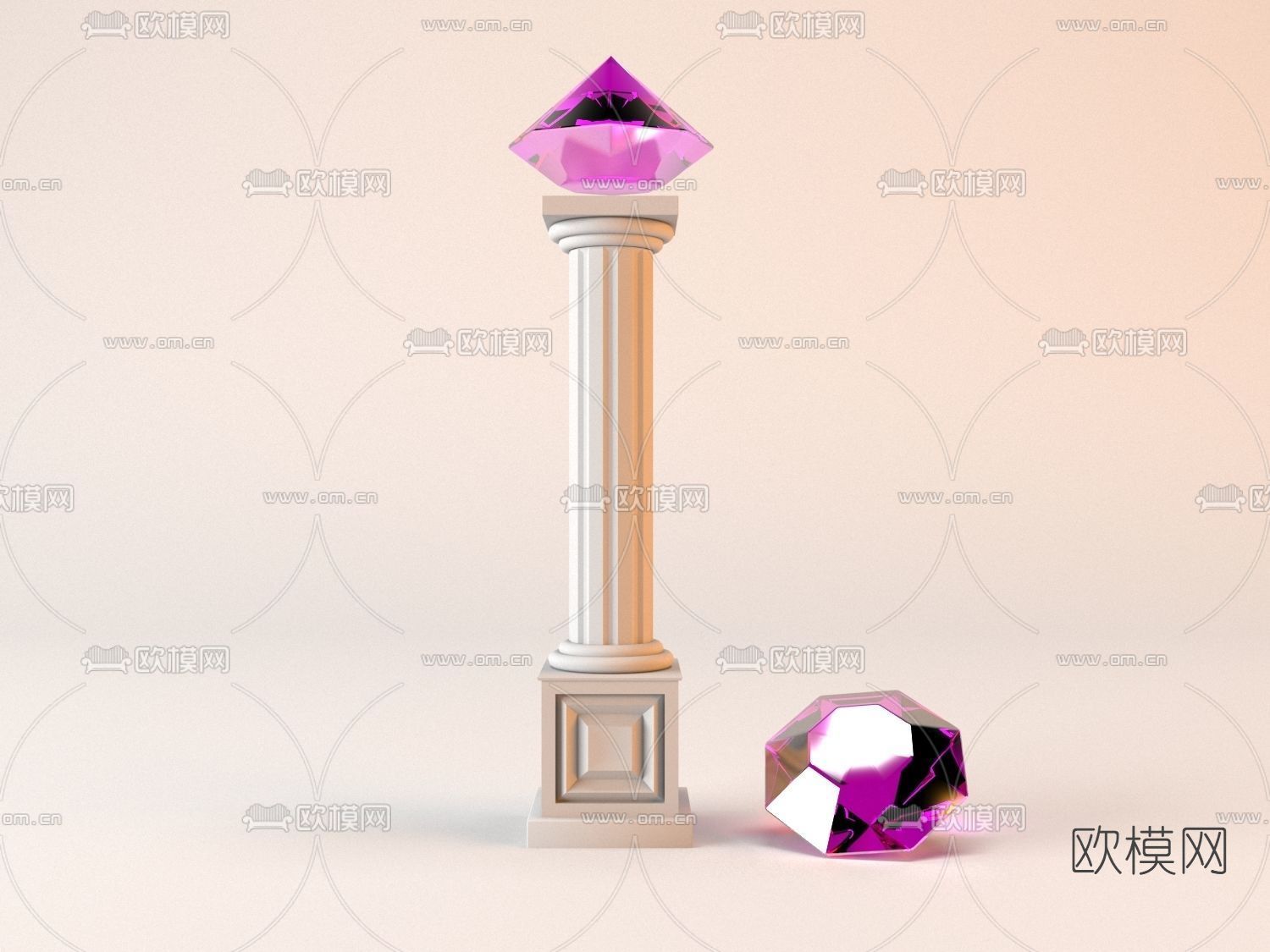 现代珠宝免费3d模型下载