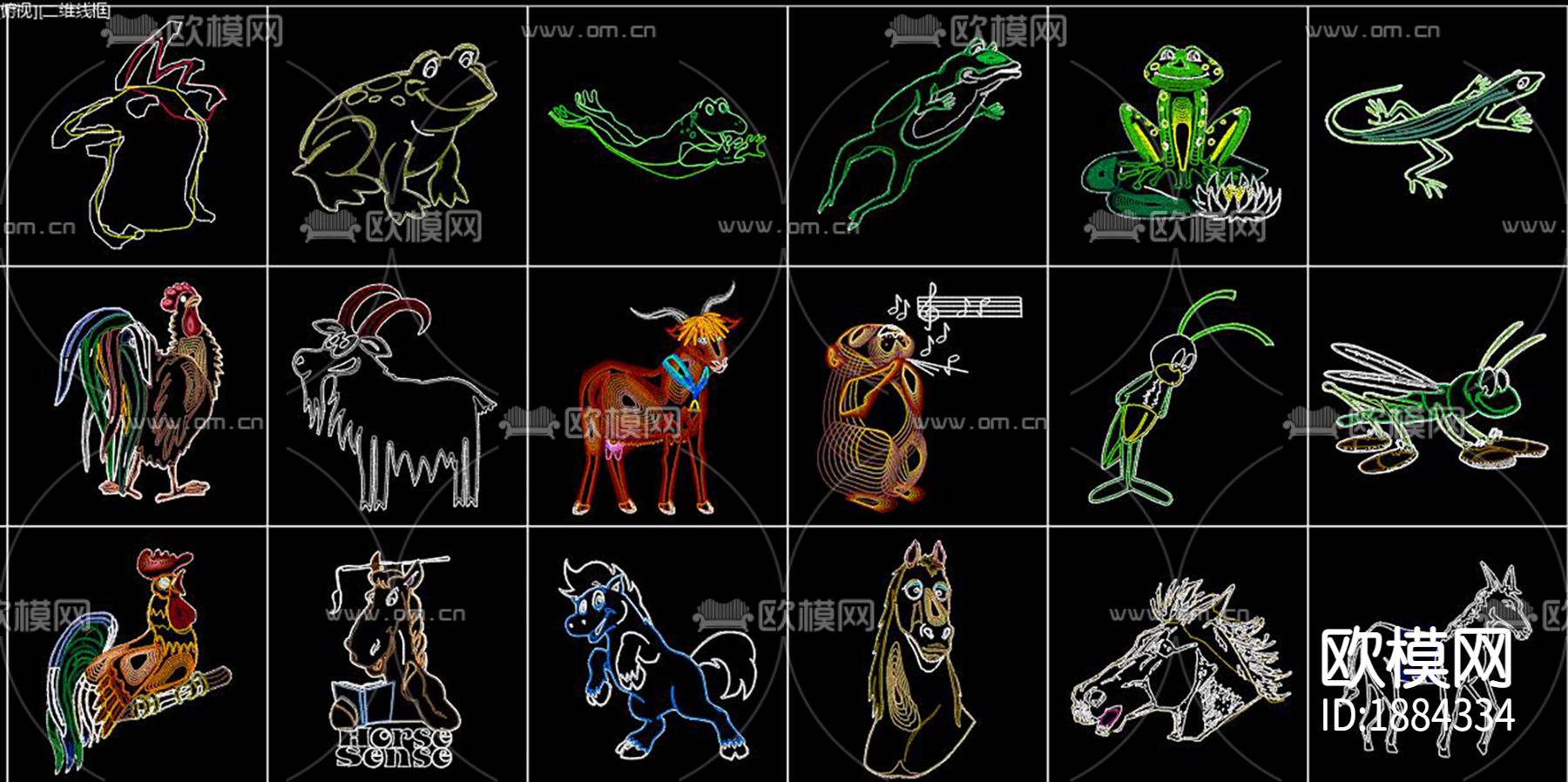 卡通人物cad图块下载（渲染图5）