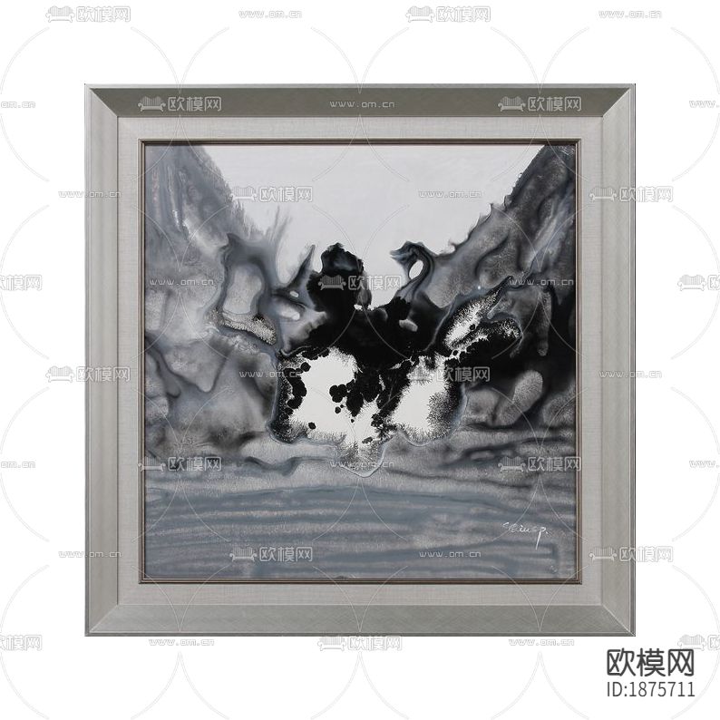 现代轻奢抽象装饰画