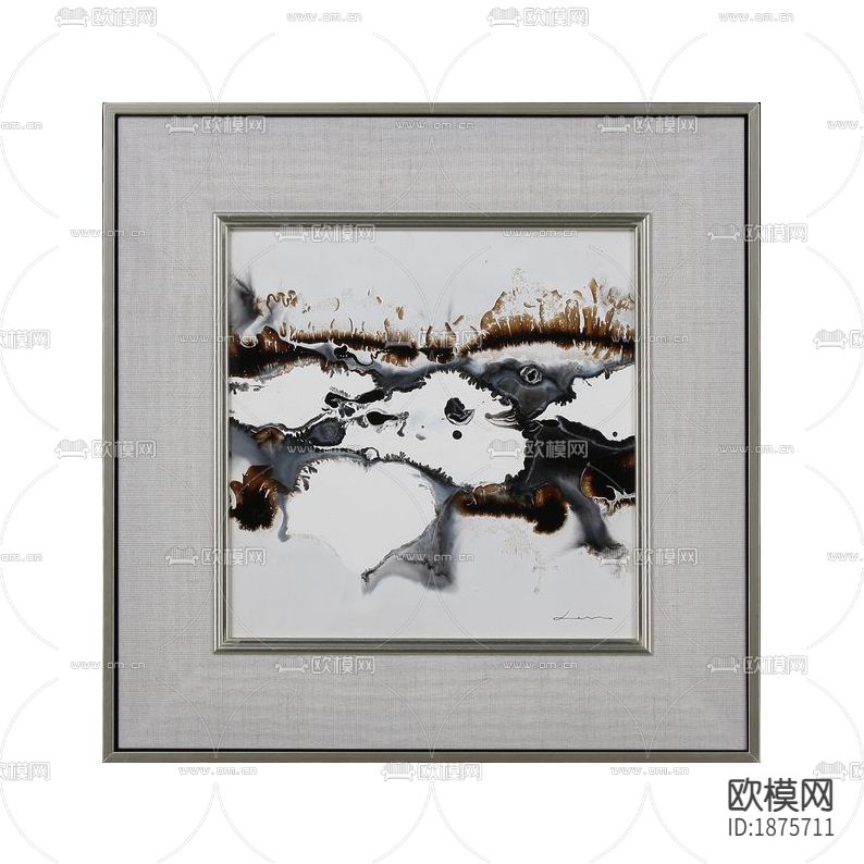 现代轻奢抽象装饰画