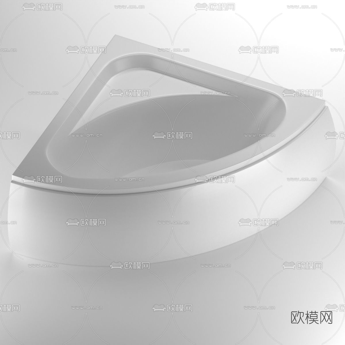 现代浴缸免费3d模型下载