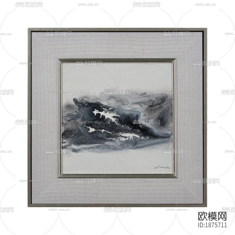现代轻奢抽象装饰画