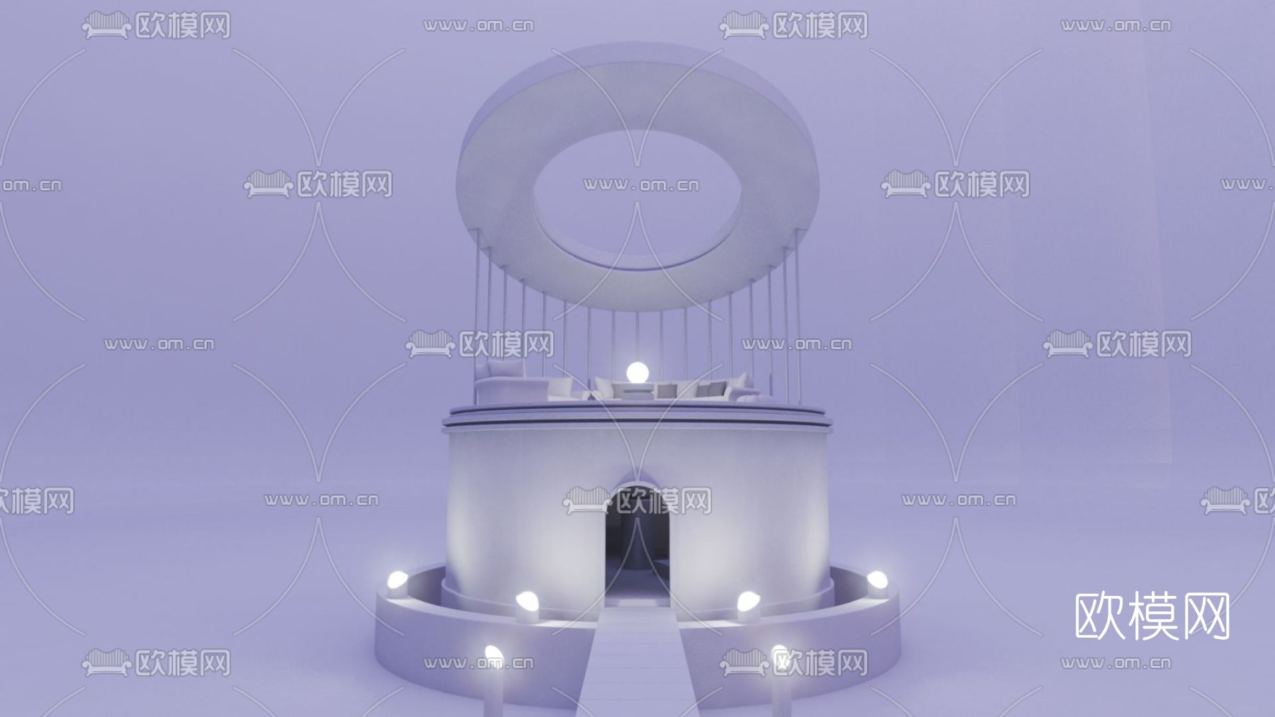 现代阁楼免费3d模型下载