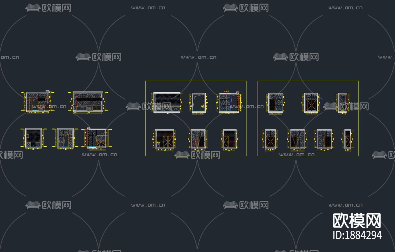咖啡店cad施工图下载（渲染图8）