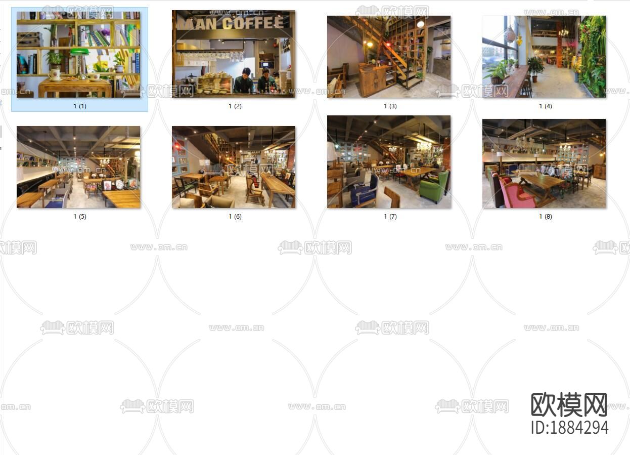 咖啡店cad施工图下载（渲染图9）