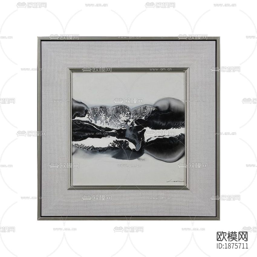 现代轻奢抽象装饰画