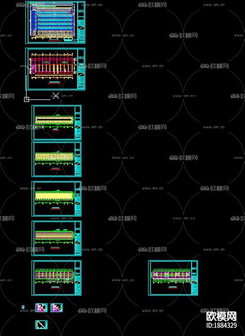 广告牌cad立面图下载（渲染图8）
