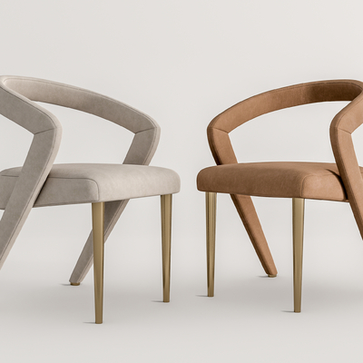 现代布艺单椅su模型