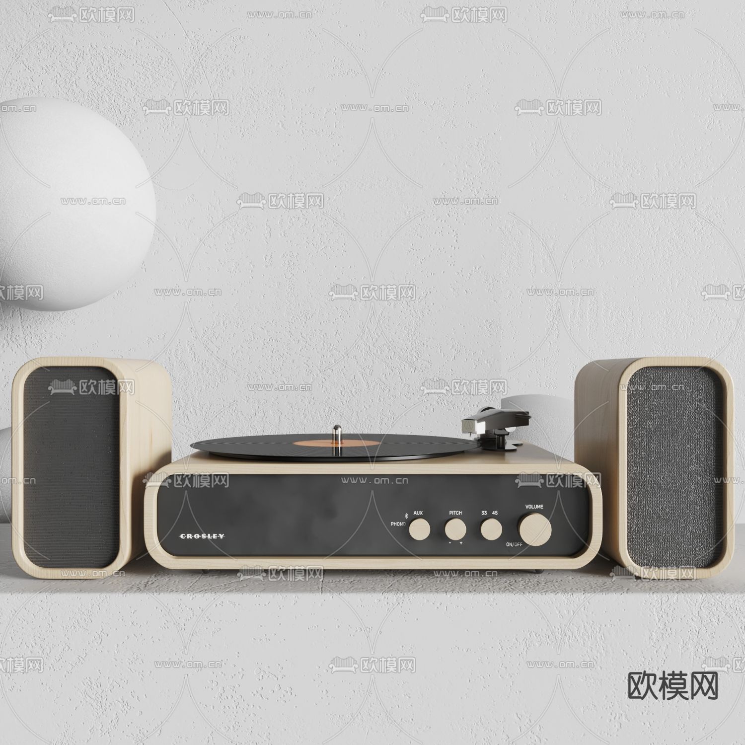 Ditre Italia 留声机唱片机3d模型下载