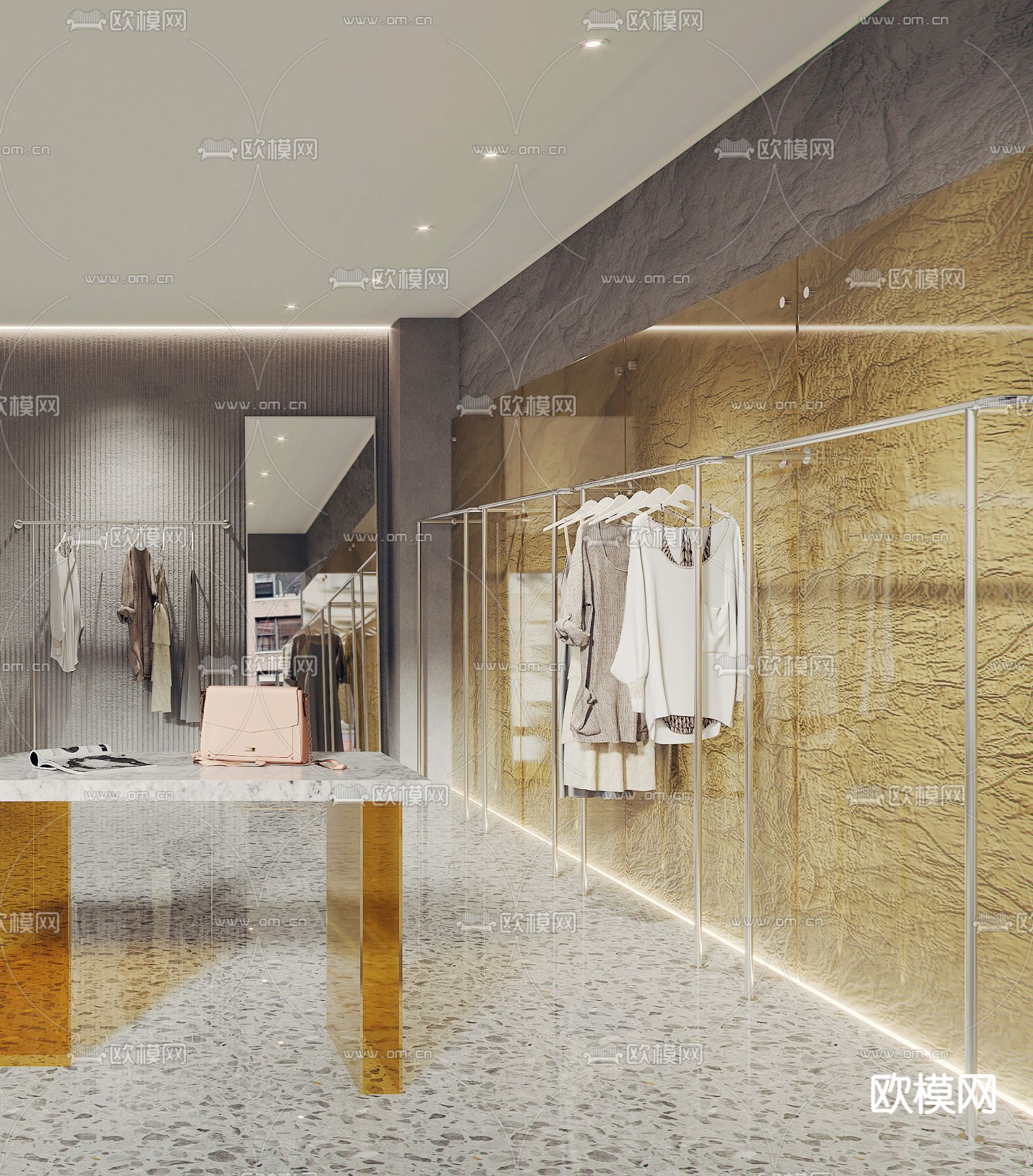 现代服装店女装店3d模型
