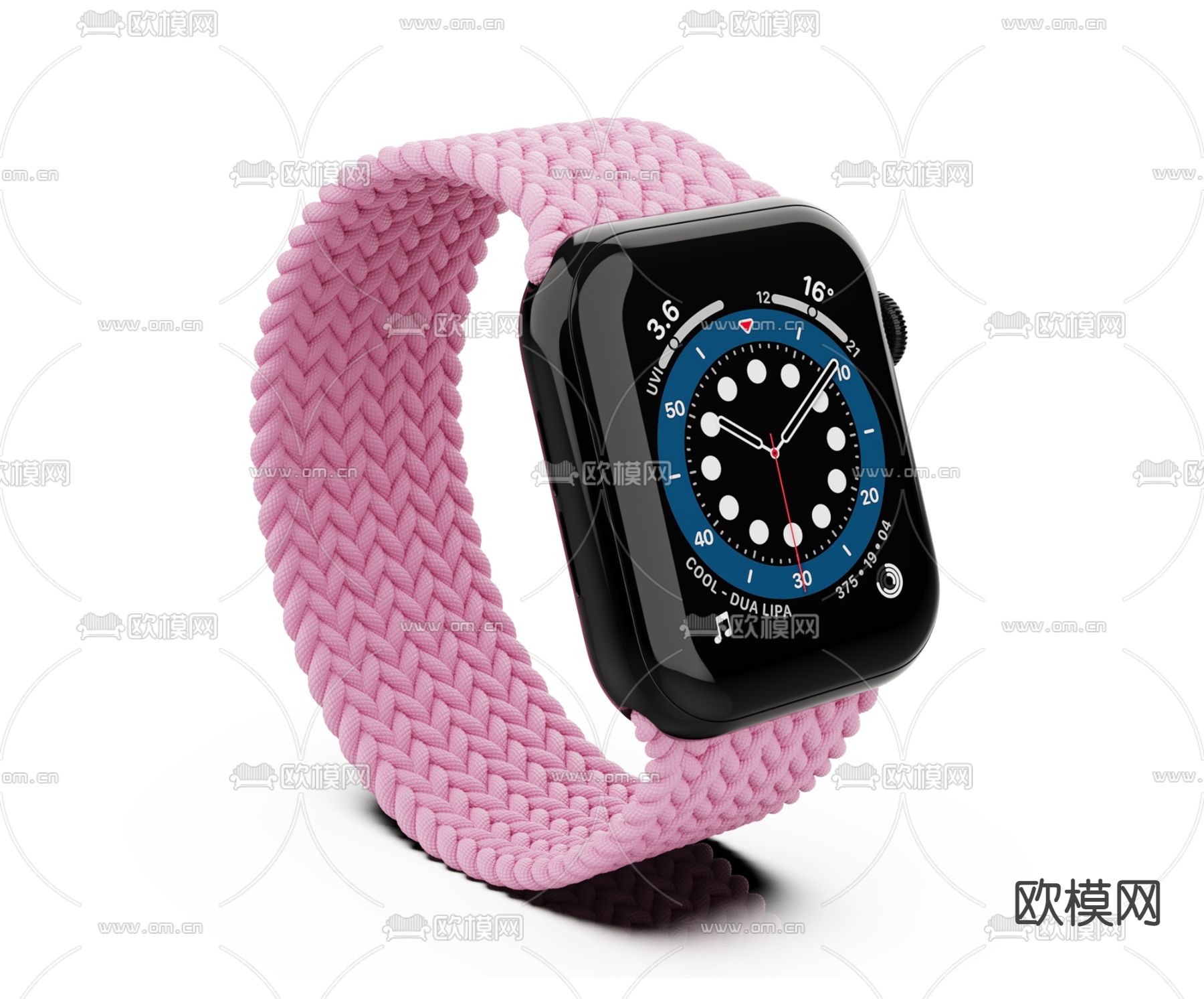 现代苹果手表3d模型下载（渲染图1）