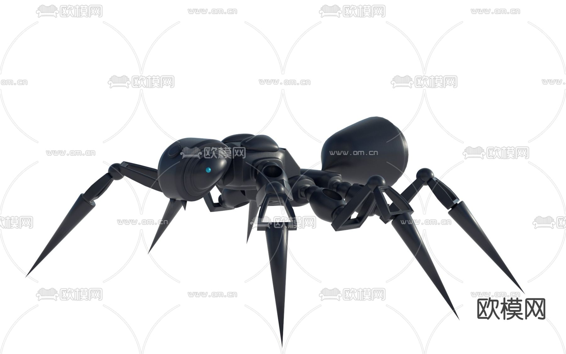 现代机器蚁智能机器人3d模型