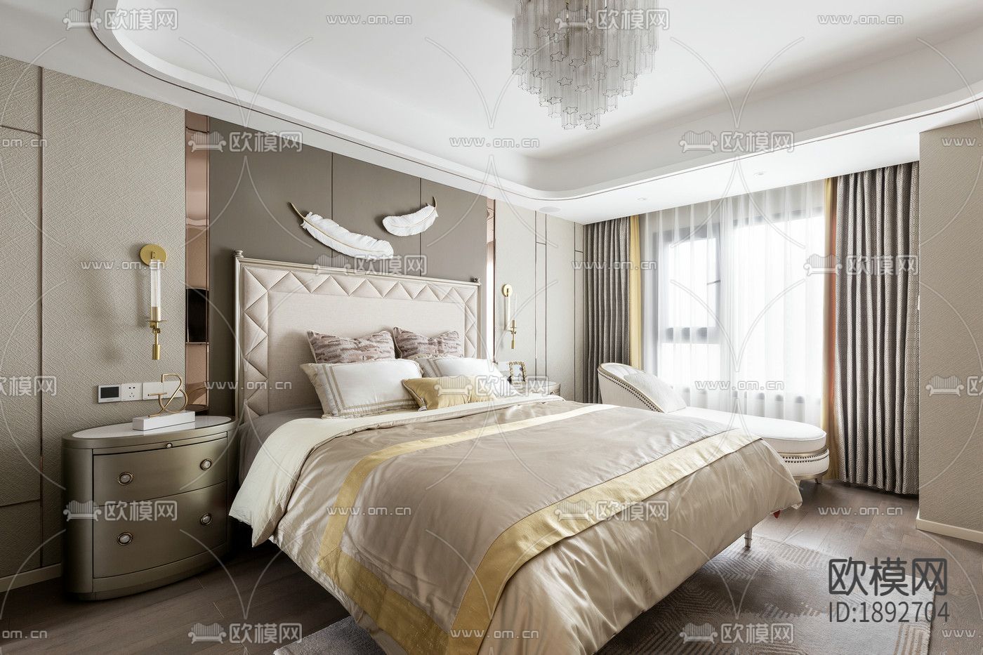 家装住宅cad施工图下载（渲染图6）