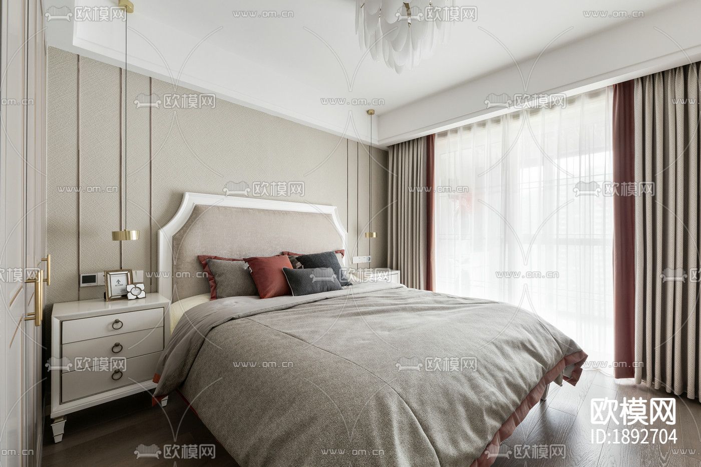 家装住宅cad施工图下载（渲染图5）