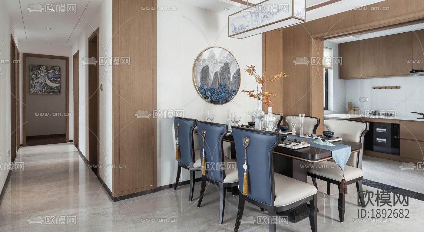 卧室客厅卫生间cad施工图下载（渲染图1）