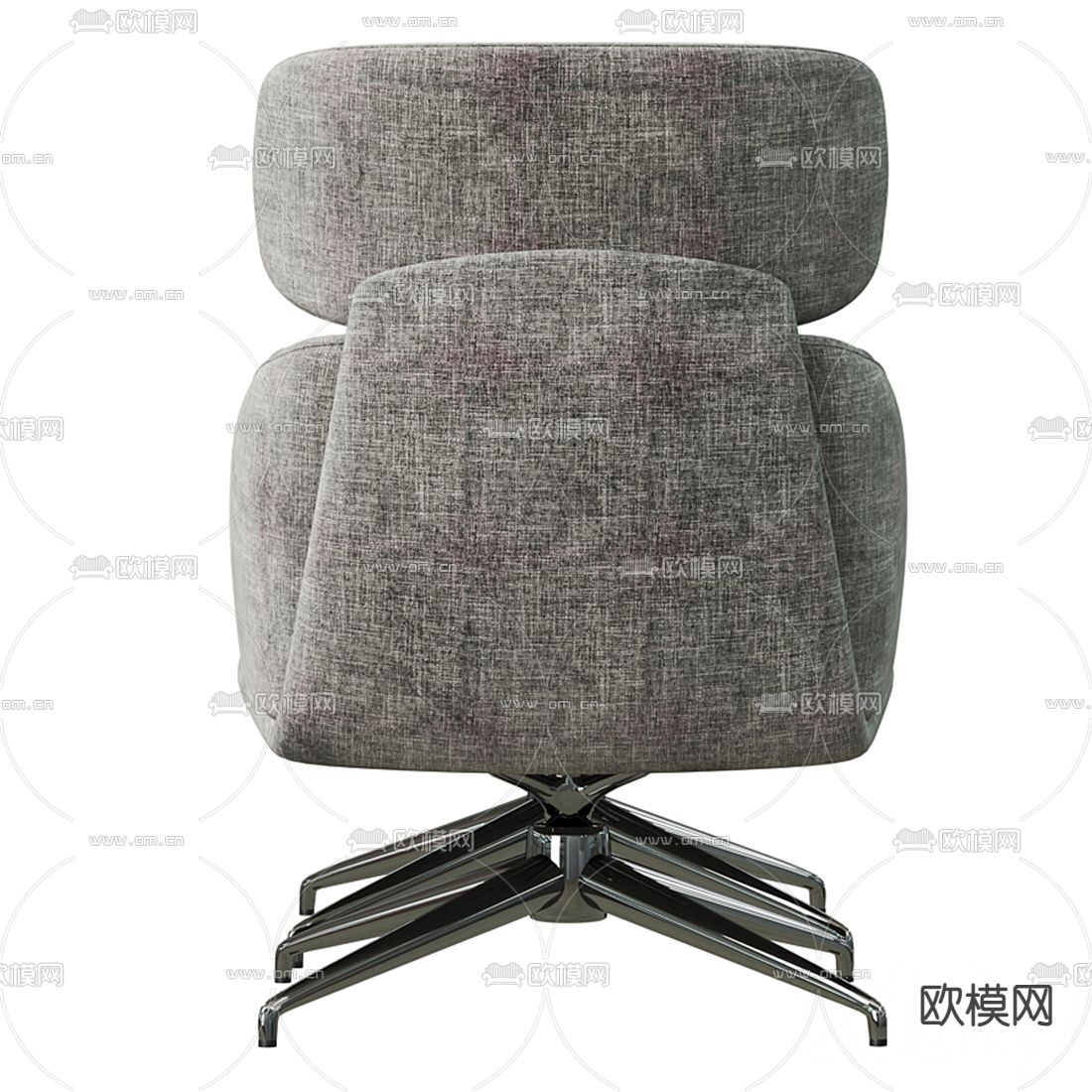 Molteni&C 现代布艺办公椅脚踏3d模型下载（渲染图3）