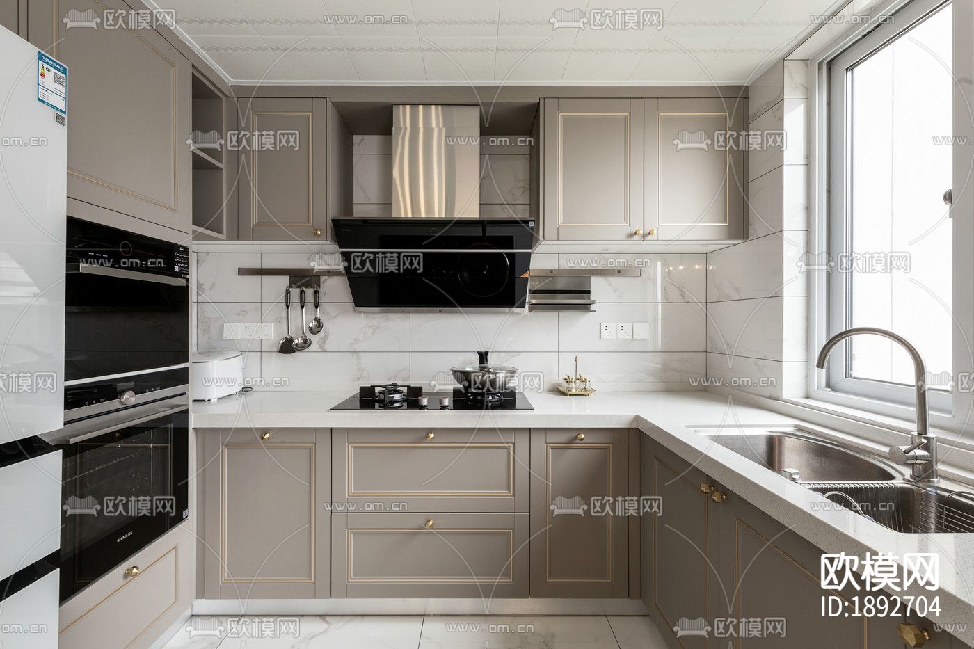 家装住宅cad施工图下载（渲染图3）