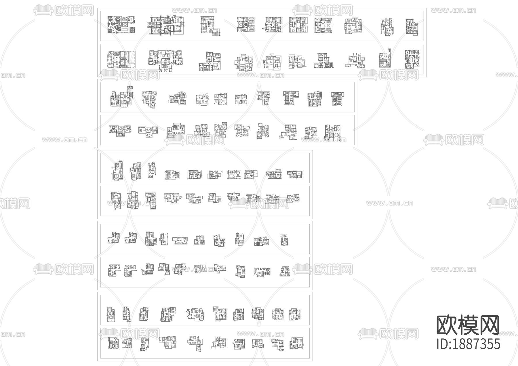 大师级豪宅别墅CAD施工图下载（渲染图2）