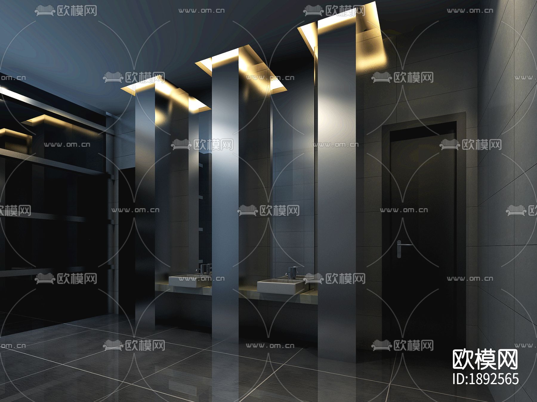 售楼处cad施工图下载（渲染图6）