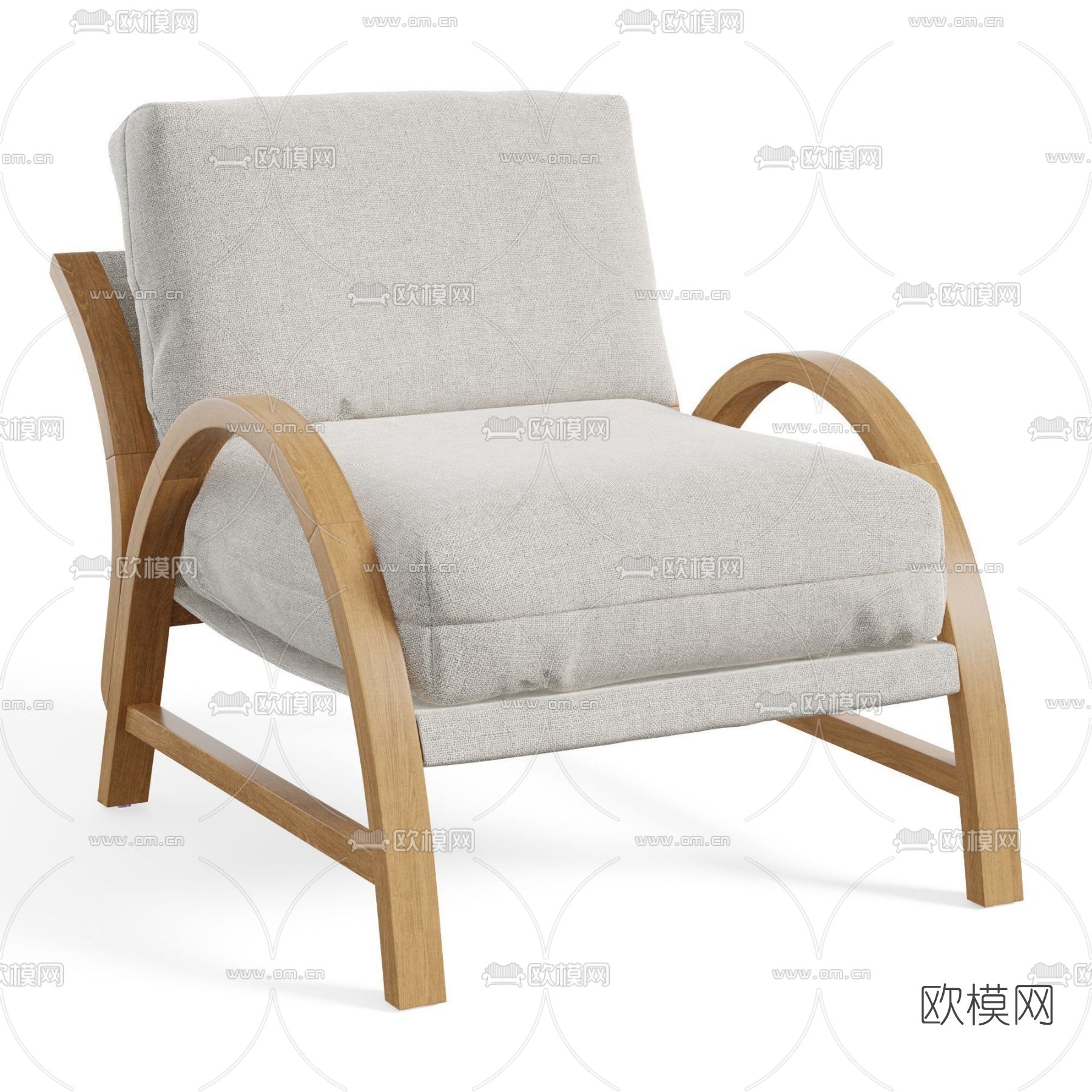 现代休闲椅免费3d模型下载